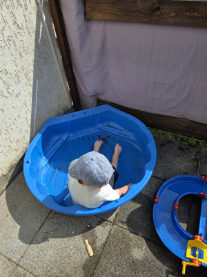 Bei warmen Wetter genießen wir das Wasser