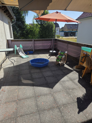 Unsere Terrasse für heiße Tage