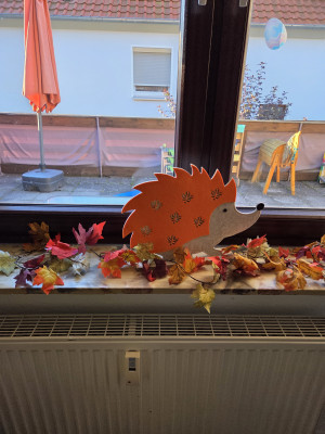 Auch im Spielraum wird es herbstlich