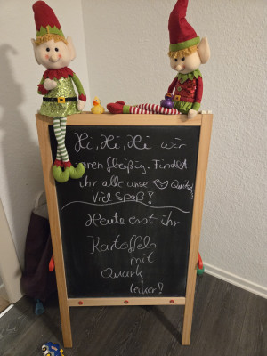 Unsere Weihnachtselfen Lasse und Bosse